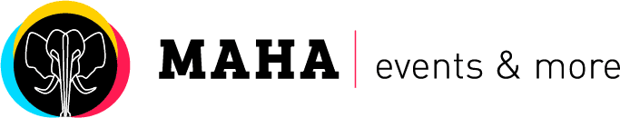 „MAHA events & more“-Logo, zur Startseite